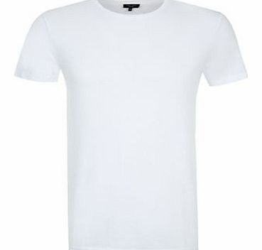 2 Pack White Plain Crew Neck T-Shirts 3159392