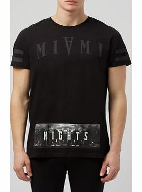 New Look Black Miami Nights T-Shirt 3317189