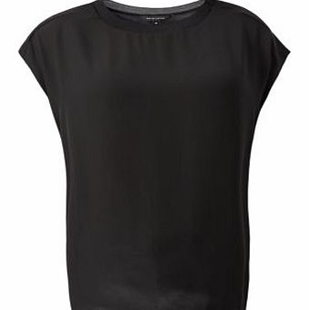 New Look Black Rib Trim Oversized T-Shirt 3204063