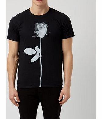 New Look Black Rose T-Shirt 3306649