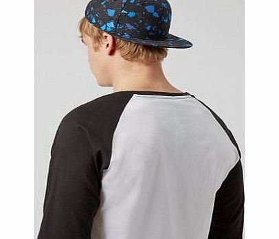 New Look Blue Abstract Print Baseball Cap 3295722