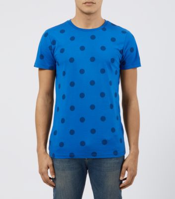 New Look Blue Polka Dot T-Shirt 3195084