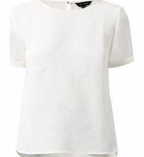 New Look Cream Crepe Bobble Textured T-Shirt 3272180