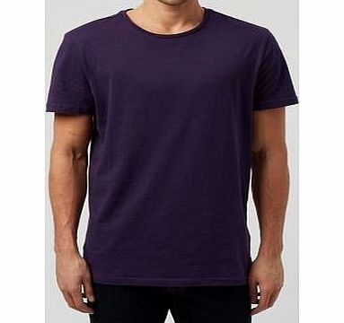 Dark Purple Crew Neck T-Shirt 3144113