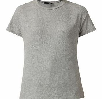 New Look Grey Ribbed T-Shirt 3305355