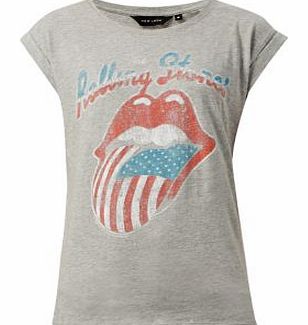 New Look Grey Rolling Stones T-Shirt 3313117