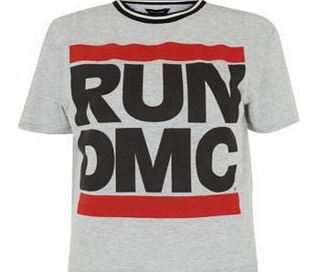 New Look Grey Run DMC Ribbed Neck T-Shirt 3223640