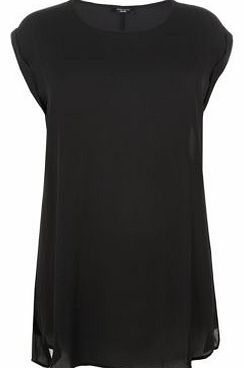 New Look Inspire Black Longline T-Shirt 3215040