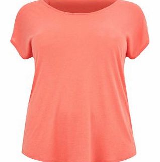 New Look Inspire Coral Plain T-Shirt 3322027