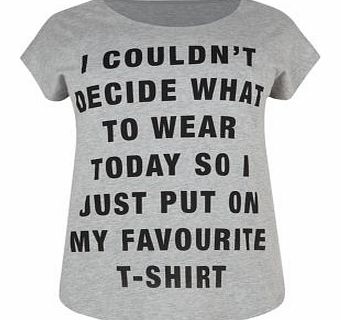 New Look Inspire Grey Favourite T-Shirt 3306897
