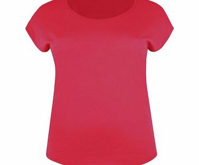 New Look Inspire Neon Pink Plain T-Shirt 3269624