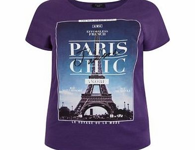 Inspire Purple Paris Chic T-Shirt 3337730