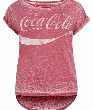 New Look Inspire Red Burnout Coca Cola T-Shirt 3085765