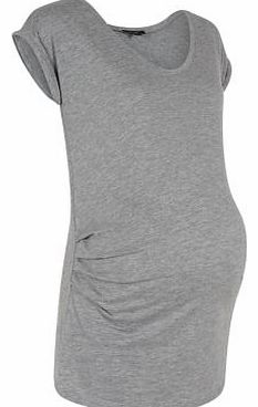 New Look Maternity Grey Plain T-Shirt 3232359