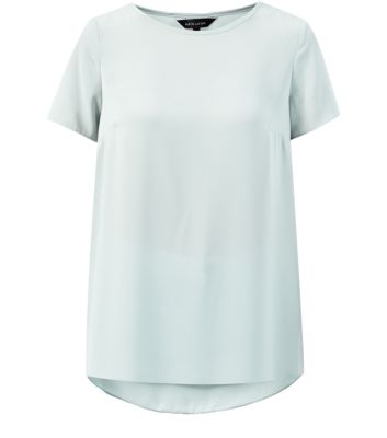New Look Mint Green Longline T-Shirt 3194362
