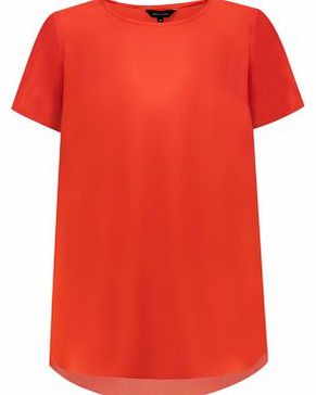 New Look Orange Longline T-Shirt 3211628