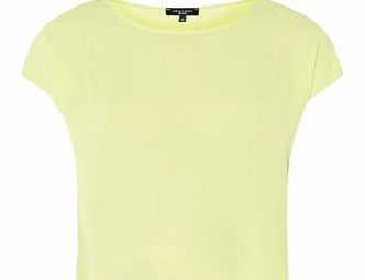 New Look Petite Lime Green Crop T-Shirt 3125140