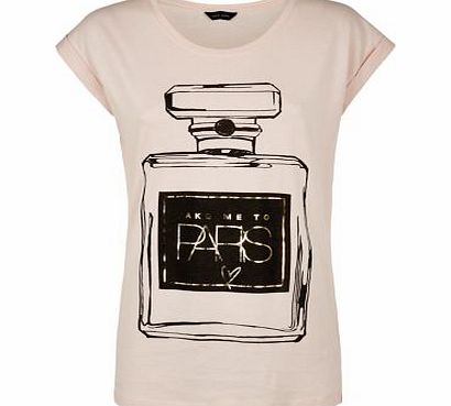 New Look Pink Paris Perfume Bottle T-Shirt 3374980