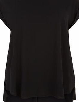 New Look Plus Size Black Side Split T-Shirt 3420082