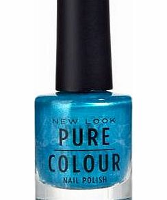 New Look Pure Colour Bright Blue Metallic Nail Polish
