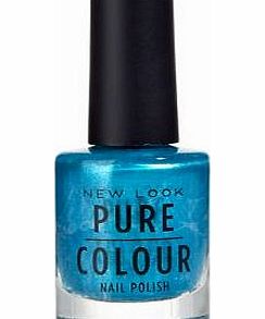 New Look Pure Colour Bright Blue Metallic Nail Polish