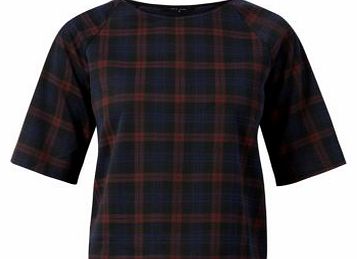 New Look Red Check Boxy T-Shirt 3201236