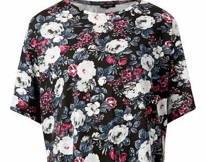 New Look Red Floral Print T-Shirt 3258536