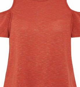 Rust Lightweight Open Shoulder T-Shirt 3440600