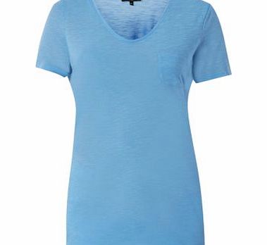 New Look Tall Blue Plain Pocket T-Shirt 3165272