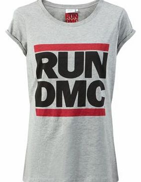New Look Tall Grey Run DMC T-Shirt 3212582