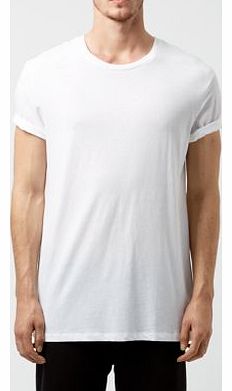 New Look White Basic Longline Crew Neck T-Shirt 3227929