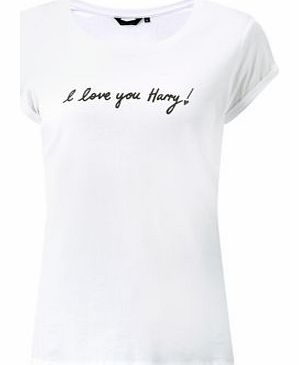 New Look White I Love Harry T-Shirt 3303953