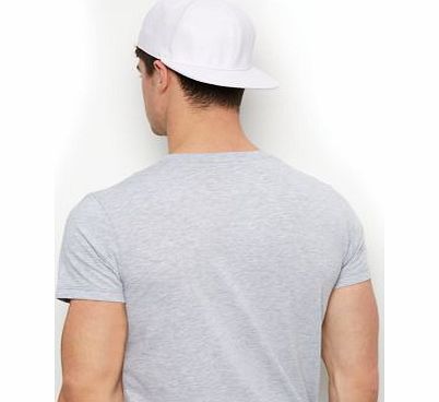 New Look White Leather-Look Baseball Cap 3332146