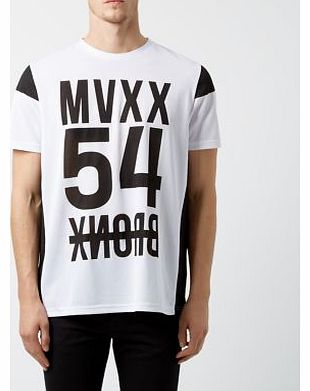White MVXX 54 Oversized Mesh Panel T-Shirt 3210664