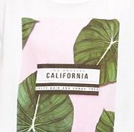 White Palm Tree California Boyfriend T-Shirt