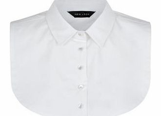 New Look White T-Shirt Collar 3306390