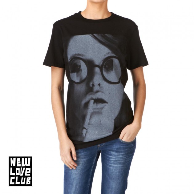 Womens New Love Club Vanessa T-Shirt - Black