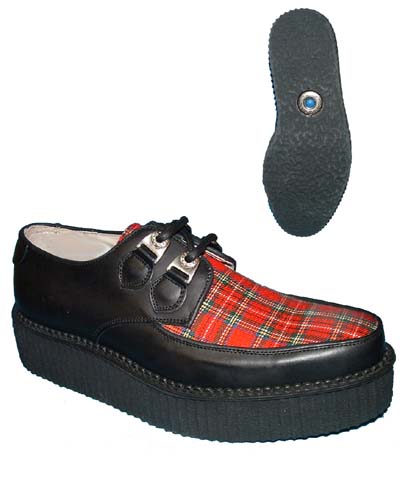 New Rock Boots - 2411 - Black with Tartan