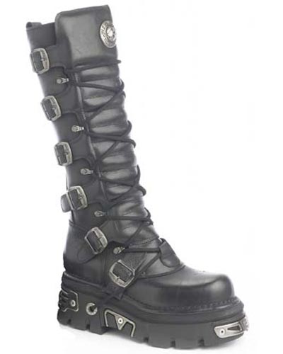 New Rock Boots - 272 - Black Leather