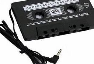 New Threads CAR CASSETTE ADAPTER MP3 TAPE PLAYER IPHONE IPOD MP3 CD RADIO STEREO NANO 3.5mm ** SAME DAY DESPATCH - NO TIME LIMIT **