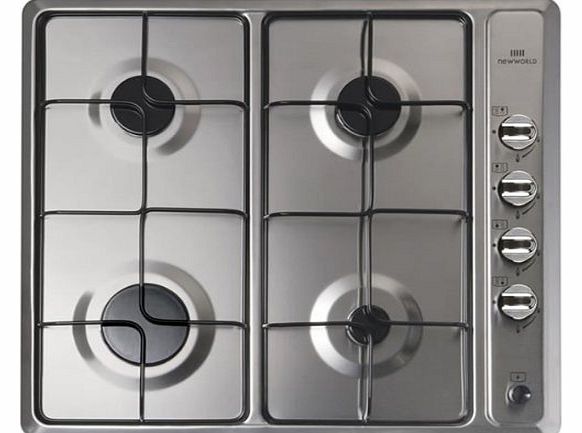 New World NWGHU601 Gas Hob in Stainless Steel