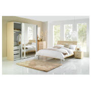 New York Double Bed Frame, Maple Effect