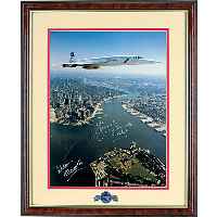 New York Framed & Signed Concorde Print