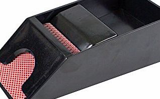 NEW YORK GIFTS Black Weighted Wedge Poker Blackjack Dealer Shoe Playing Card Holder