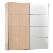 New York Large Wardrobe with Mirrored Door,