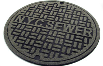 New York Manhole Cover Door Mat