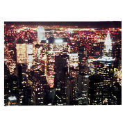 New York Nightlight Printed Canvas 50x70cm