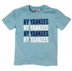New York Yankees NYY Infant Printed Graphic T-Shirt Light Blue
