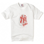 New York Yankees NYY Mens DNA Graphic T-Shirt White