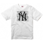 New York Yankees NYY Mens Eastwood Two Pack T-Shirt Black/White